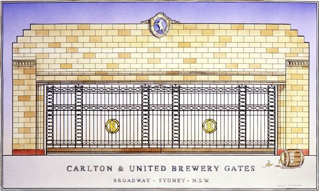 Carlton United Brewery Gates - Broadway - Sydney Carlton United Brewery Gates - Broadway - Sydney