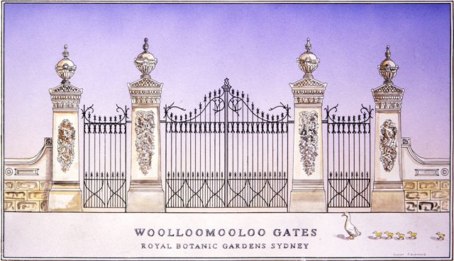 Woolloommooloo Gates - The Royal Botanic Gardens Sydney Woolloommooloo Gates - The Royal Botanic Gardens Sydney